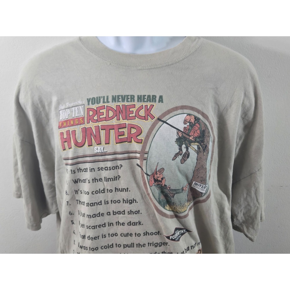 Jeff Foxworthy Top Ten Things‎ You'll Never Hear A Redneck Hunter Say Size XXL